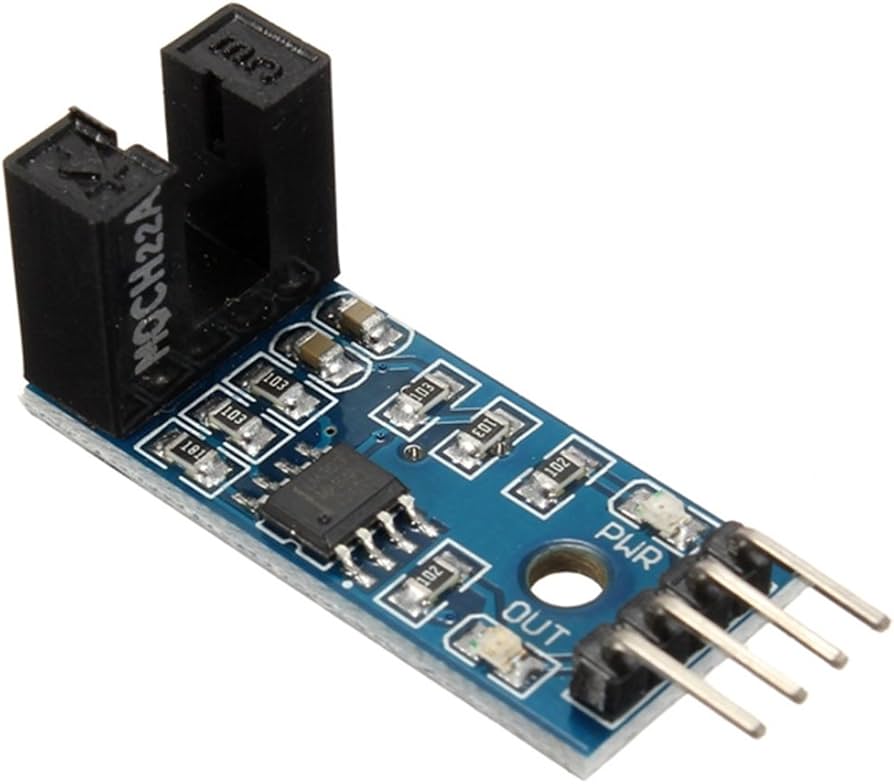 Module LM393 utilisé pour détecter la vitesse de rotation d’un objet à l’aide d’un capteur optique